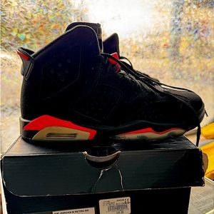 air jordan 6 retro bg black/infrared 23